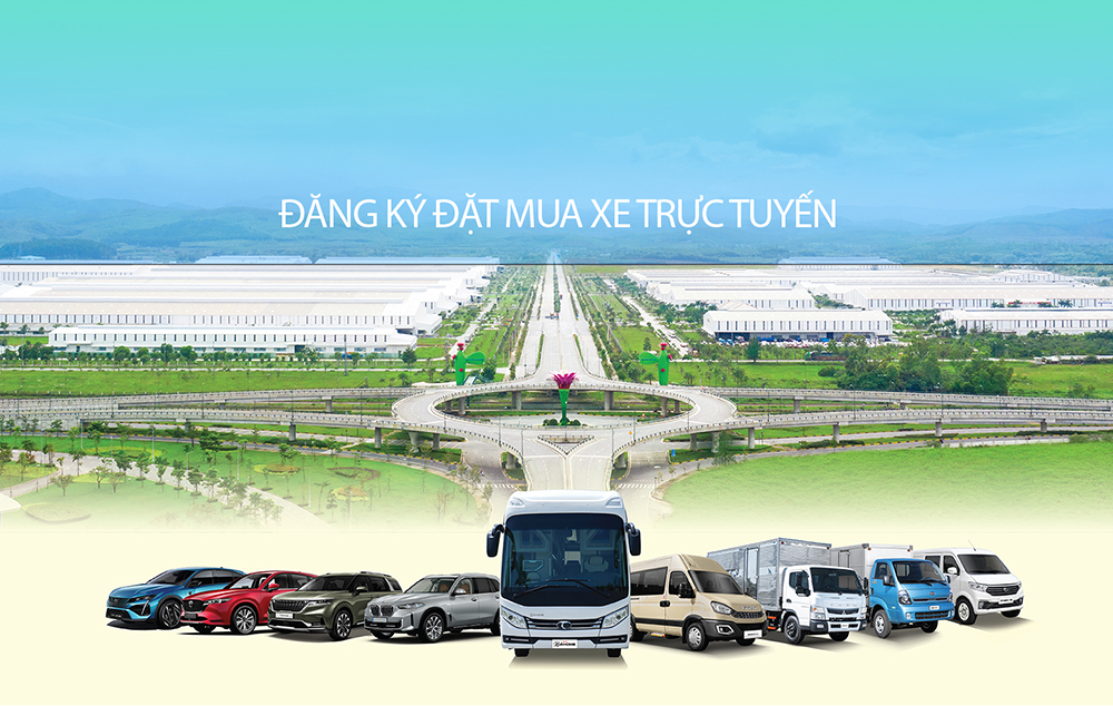 Trải nghiệm tính năng đặt mua xe trực tuyến trên website THACO AUTO Long Biên - Hà Nội